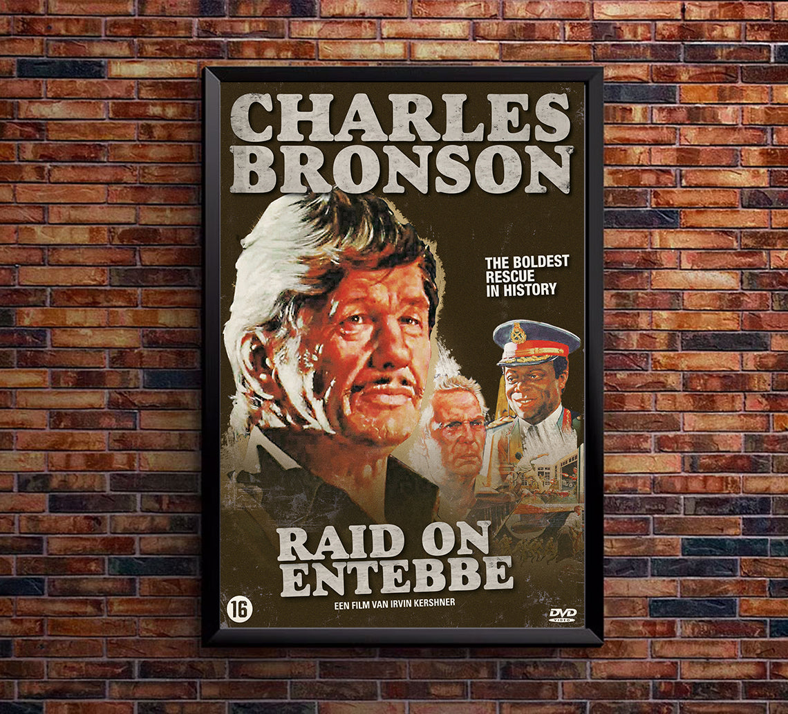 Raid on Entebbe 1976 - Charles Bronson - Netherlands - Classic Movie Poster