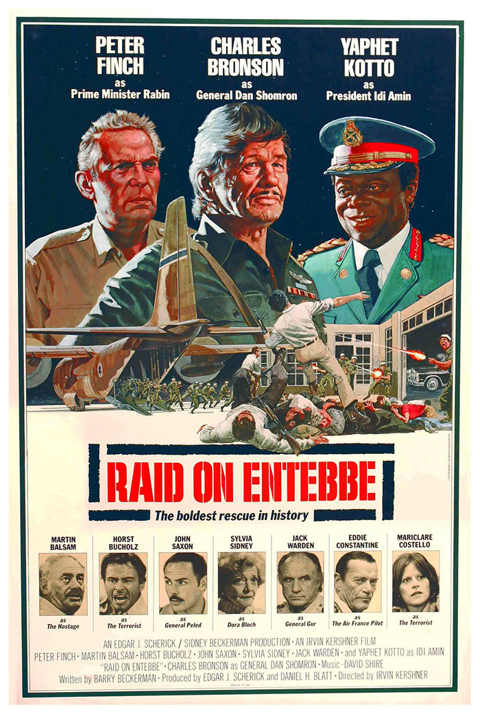Raid on Entebbe 1976 - Charles Bronson - US - Classic Movie Poster