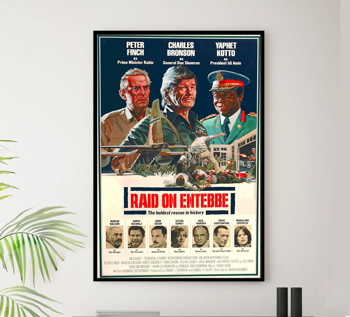 Raid on Entebbe 1976 - Charles Bronson - US - Classic Movie Poster