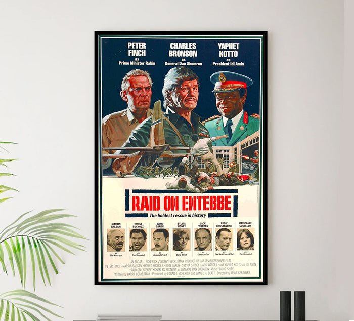 Raid on Entebbe 1976 - Charles Bronson - US - Classic Movie Poster