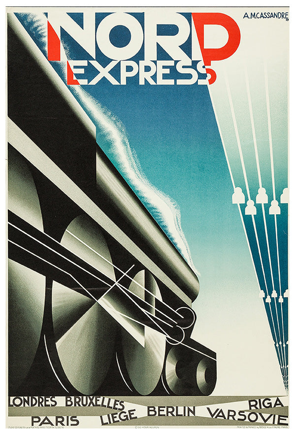 European Railway - Nord Express - Vintage Travel Poster