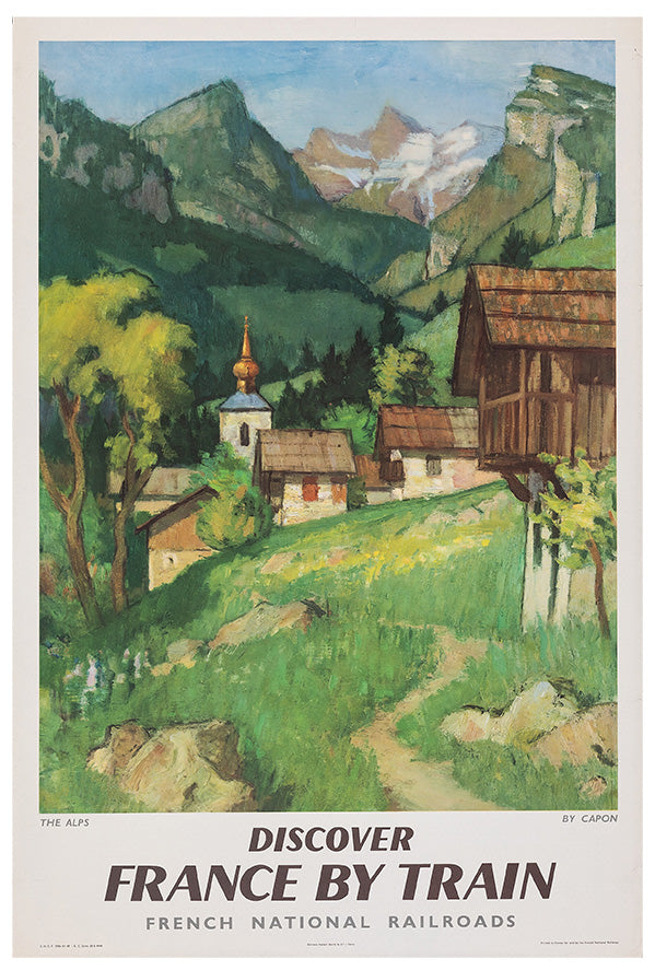 France by Train 1 - French Railroad - Vintage Travel Poster