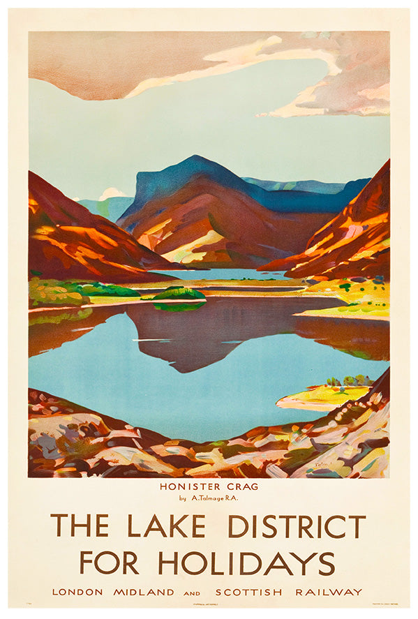 London 1930s - Scottish Railway - Vintage Travel Poster