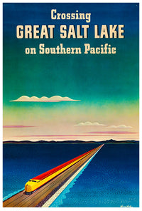 Salt lake 1940 - Southern Pacific - Vintage Travel Poster