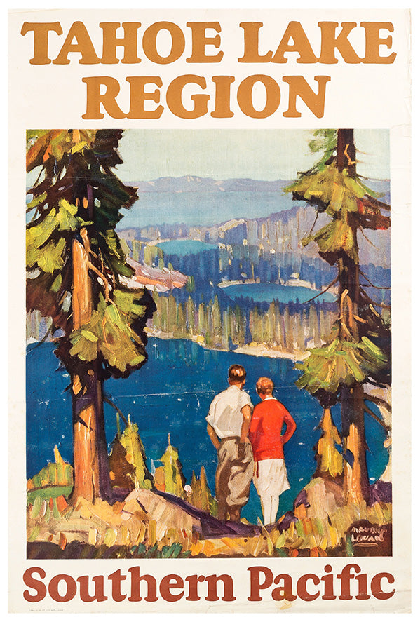 Tahoe Lake Region - Southern Pacific - Vintage Travel Poster