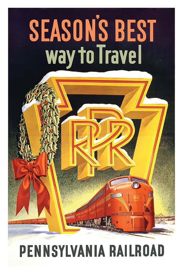 Seasons Best - Pennsylvania RR - Vintage Travel Poster