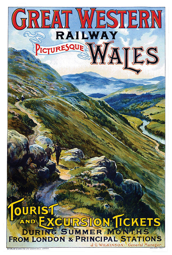 Wales - Great Western Railway - Vintage Travel Poster