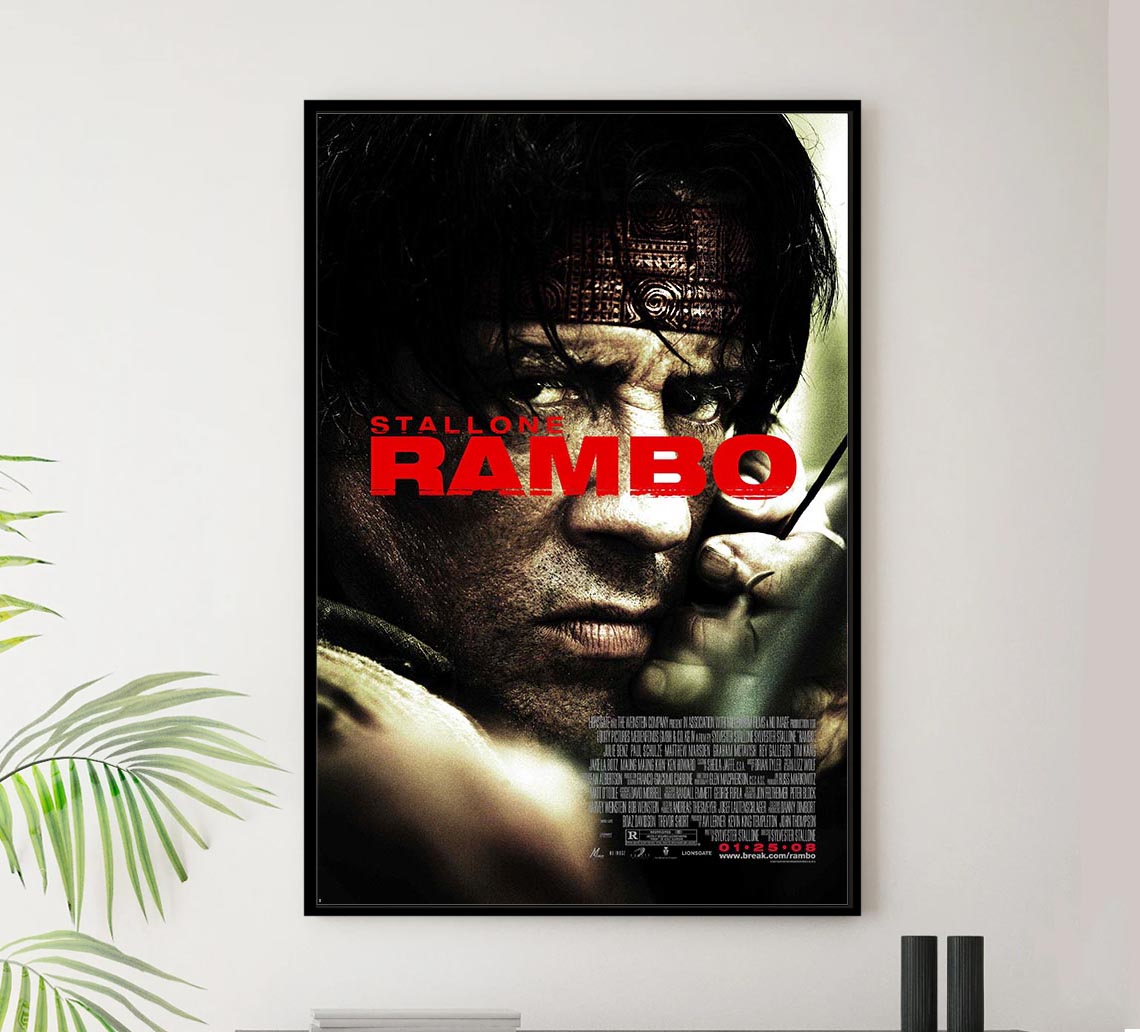 Rambo 2008 v2 - Classic Movie Poster