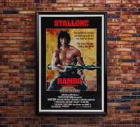 Rambo First Blood Part II 1985 v1 - Classic Movie Poster