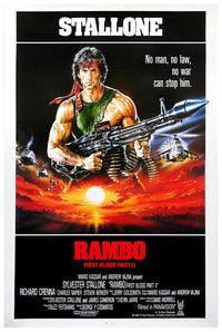 Rambo First Blood Part II 1985 v2 - Classic Movie Poster