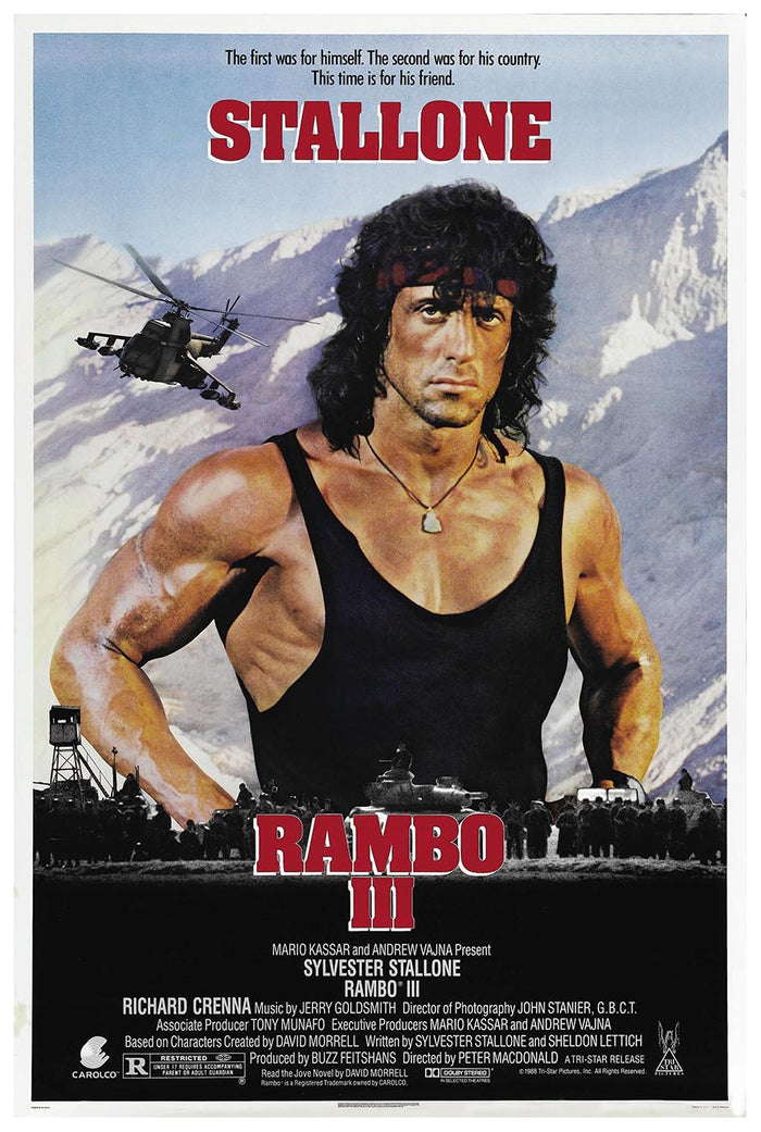 Rambo III 1988 v2 - Classic Movie Poster