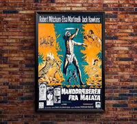Rampage 1963 - Denmark - Robert Mitchum - Vintage Classic Movie Poster
