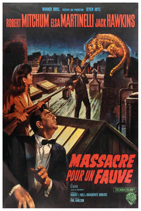 Rampage 1963 - French - Robert Mitchum - Vintage Classic Movie Poster