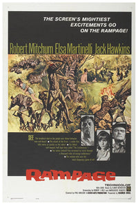 Rampage 1963 - Robert Mitchum - Vintage Classic Movie Poster