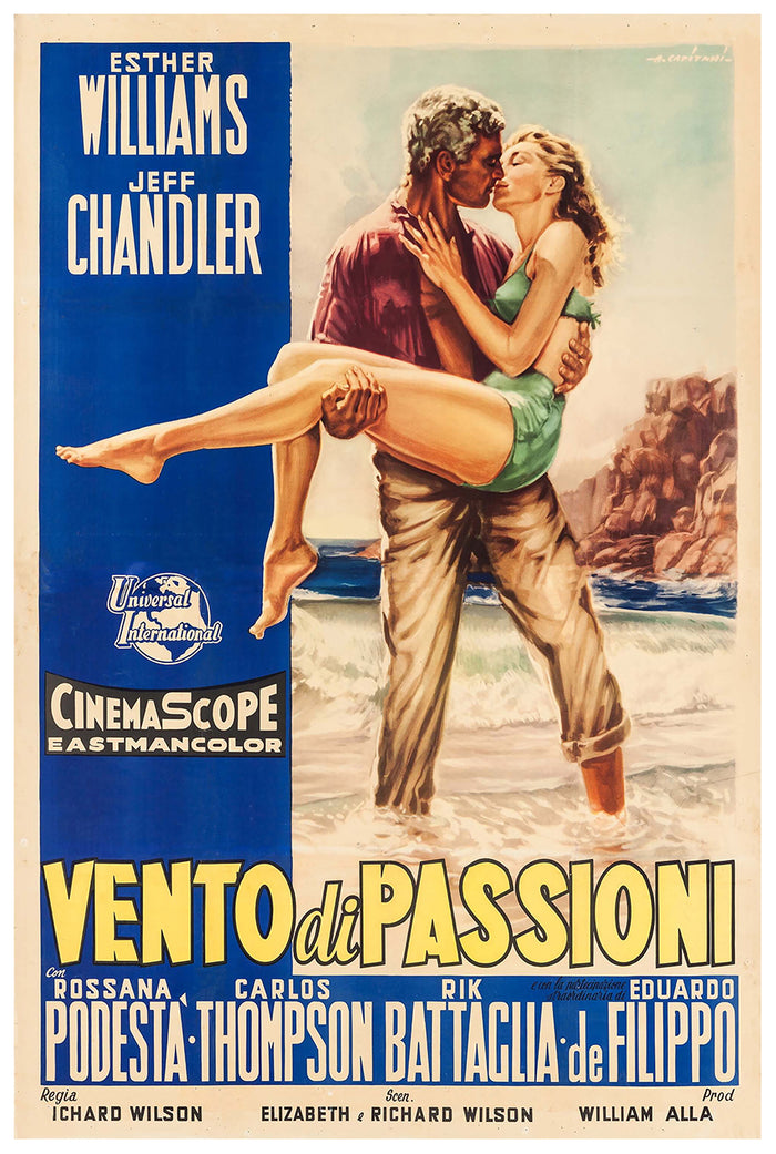 Raw Wind in Eden 1958 - Esther Williams - Italy - Classic Movie Poster