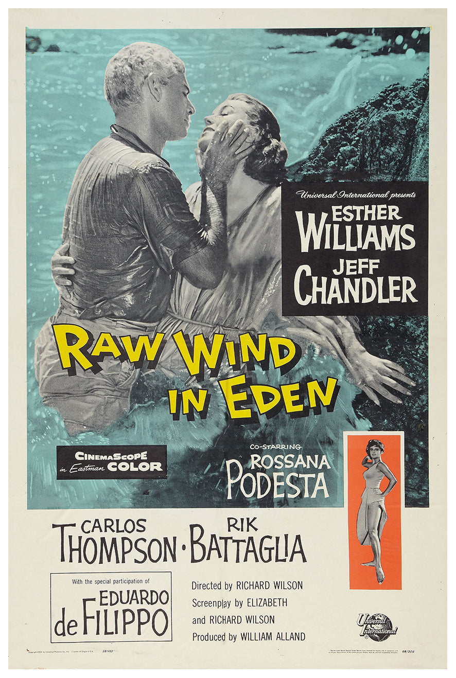 Raw Wind in Eden 1958 - Esther Williams - US - Classic Movie Poster