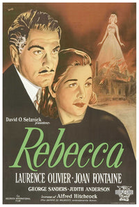 Rebecca 1940 - Laurence Olivier - Denmark - Classic Movie Poster