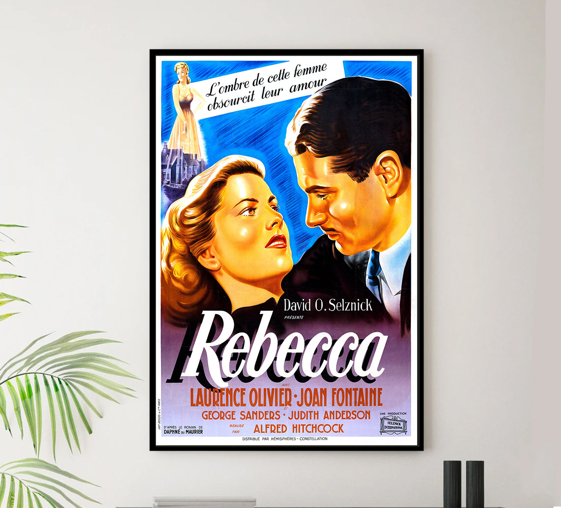 Rebecca 1940 - Laurence Olivier - France 2 - Classic Movie Poster