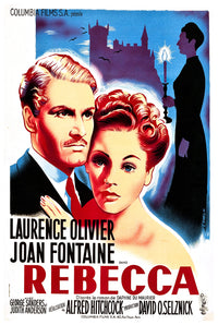 Rebecca 1940 - Laurence Olivier - France - Classic Movie Poster