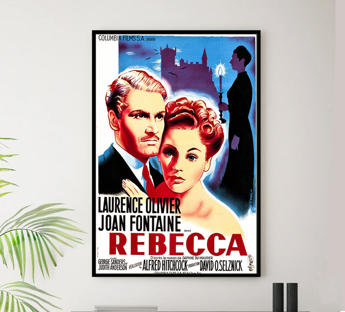 Rebecca 1940 - Laurence Olivier - France - Classic Movie Poster