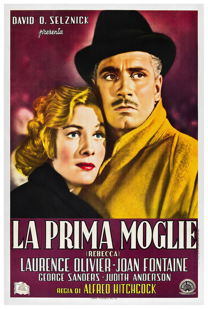 Rebecca 1940 - Laurence Olivier - Italy 2 - Classic Movie Poster