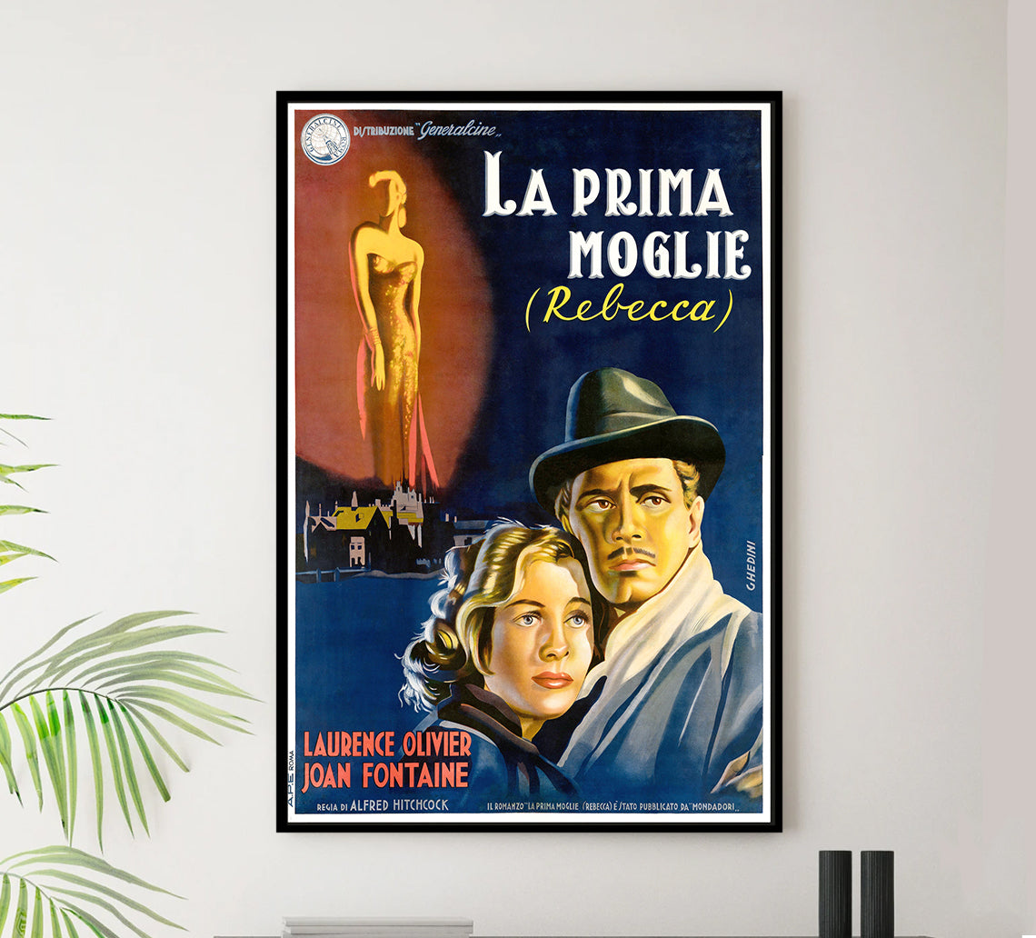 Rebecca 1940 - Laurence Olivier - Italy 3 - Classic Movie Poster