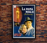 Rebecca 1940 - Laurence Olivier - Italy 3 - Classic Movie Poster