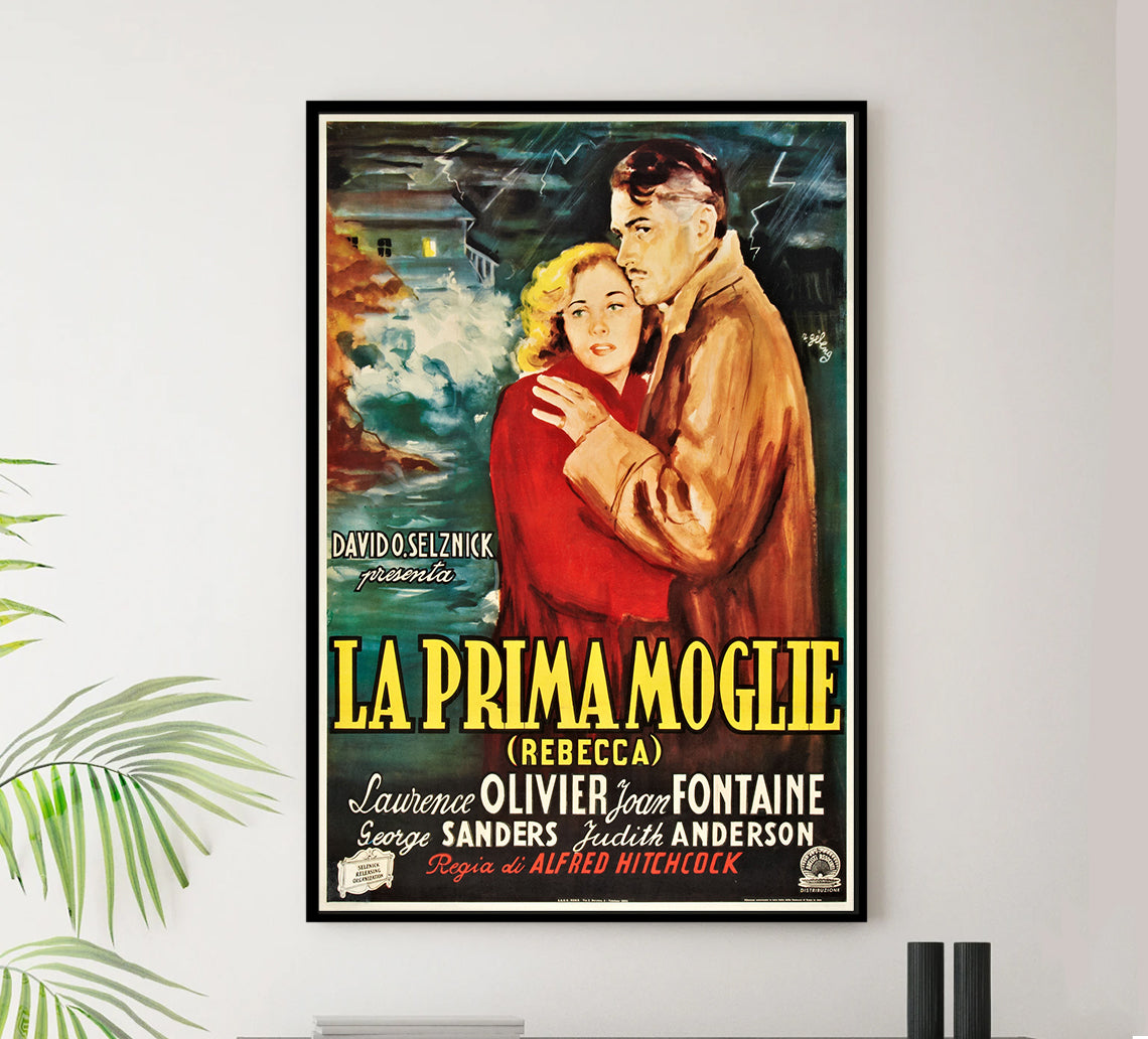 Rebecca 1940 - Laurence Olivier - Italy - Classic Movie Poster