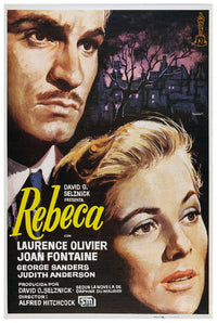 Rebecca 1940 - Laurence Olivier - Spain - Classic Movie Poster