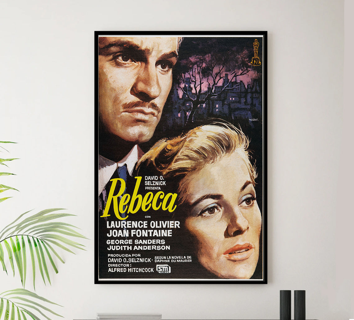 Rebecca 1940 - Laurence Olivier - Spain - Classic Movie Poster