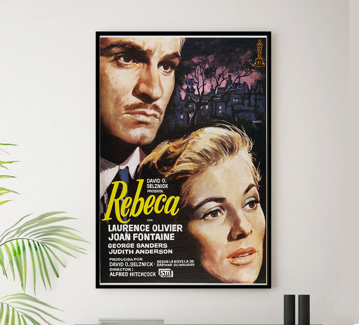 Rebecca 1940 - Laurence Olivier - Spain - Classic Movie Poster