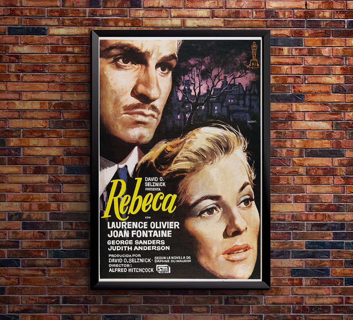 Rebecca 1940 - Laurence Olivier - Spain - Classic Movie Poster