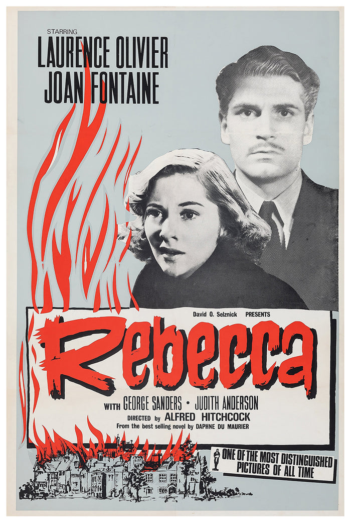 Rebecca 1940 - Laurence Olivier - UK - Classic Movie Poster