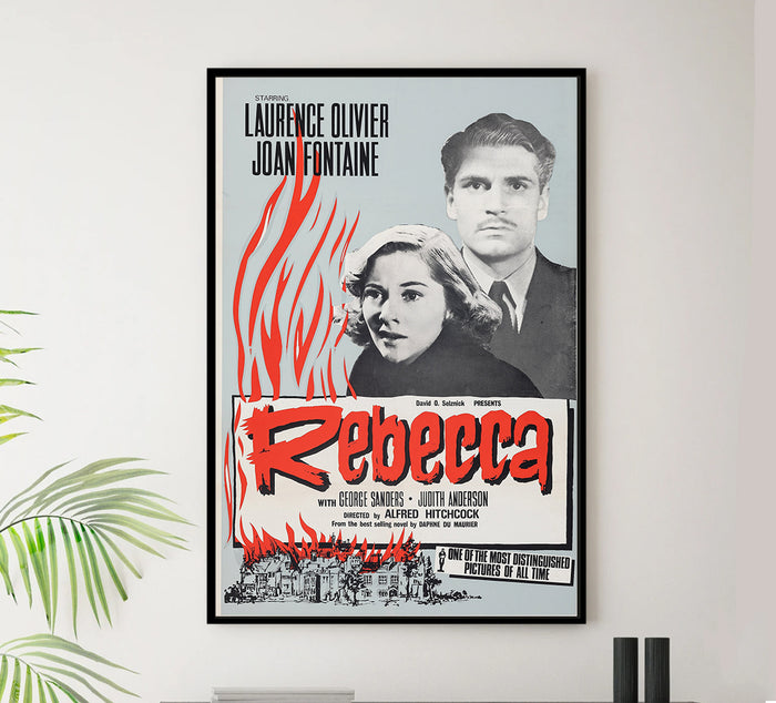 Rebecca 1940 - Laurence Olivier - UK - Classic Movie Poster
