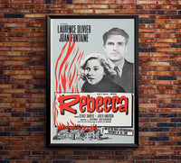Rebecca 1940 - Laurence Olivier - UK - Classic Movie Poster