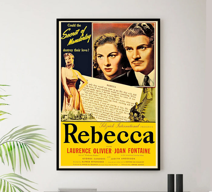 Rebecca 1940 - Laurence Olivier - US 2 - Classic Movie Poster