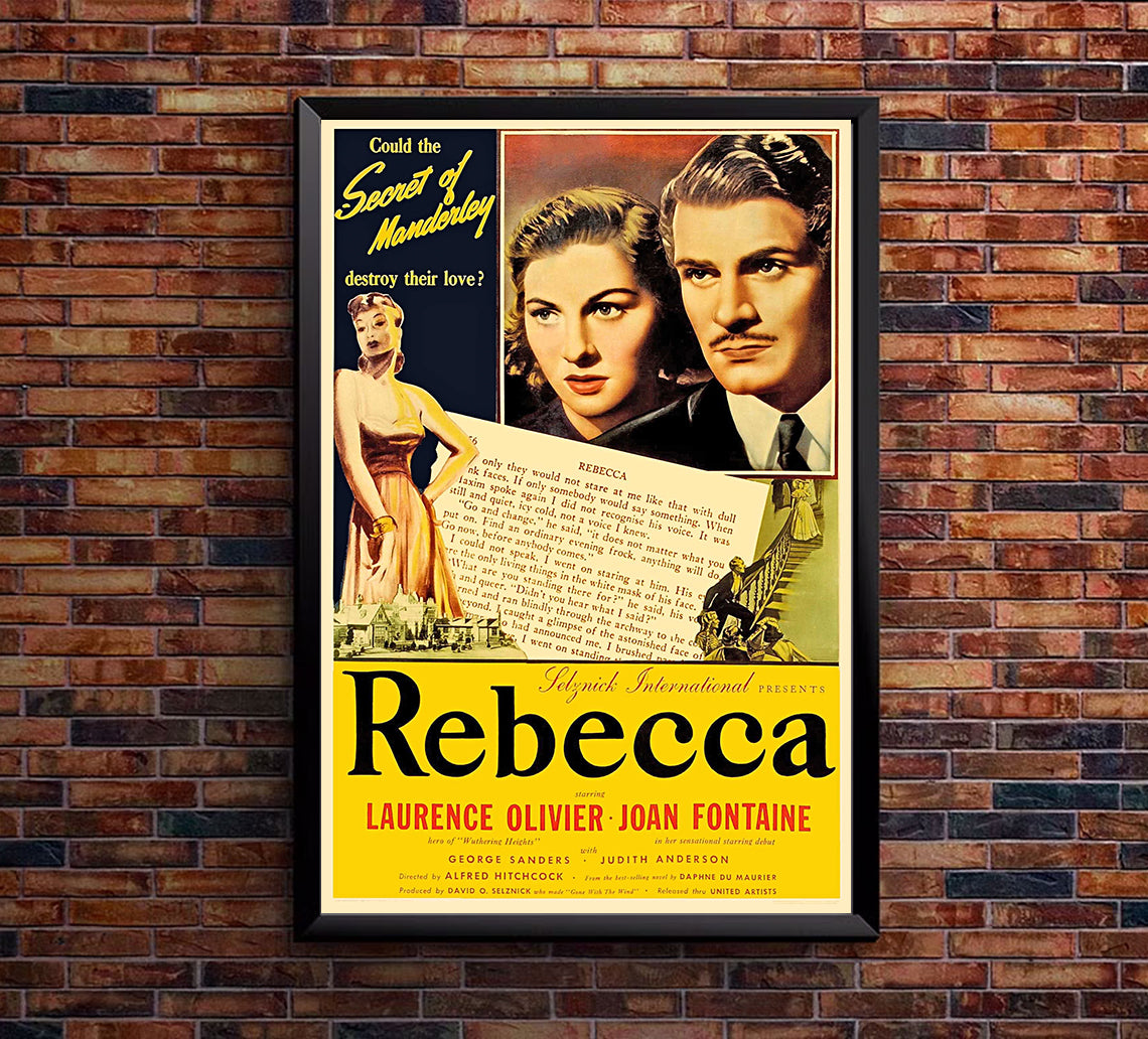 Rebecca 1940 - Laurence Olivier - US 2 - Classic Movie Poster