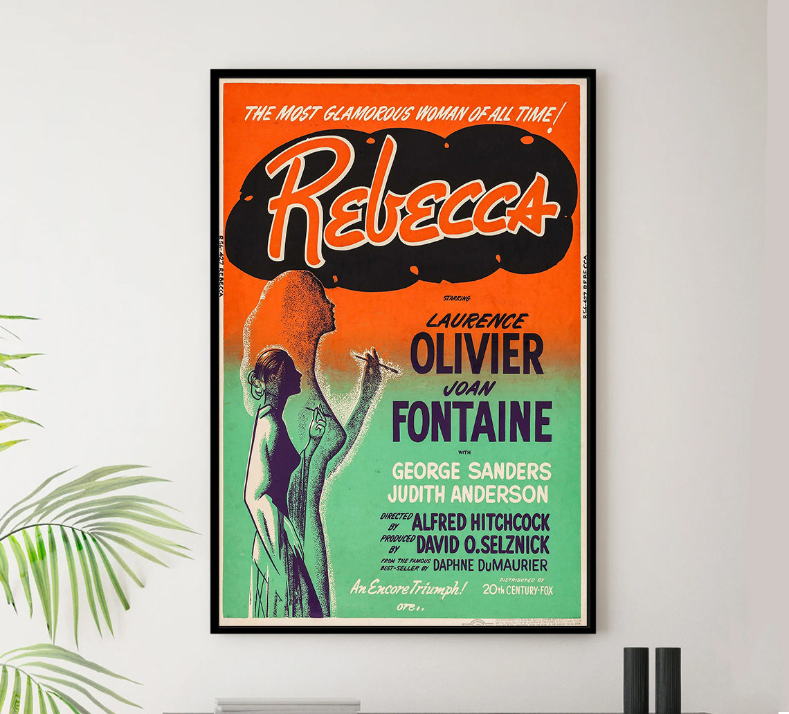 Rebecca 1940 - Laurence Olivier - US 4 - Classic Movie Poster
