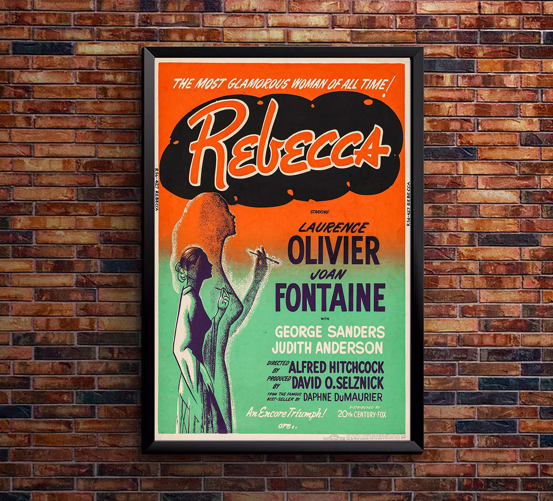 Rebecca 1940 - Laurence Olivier - US 4 - Classic Movie Poster