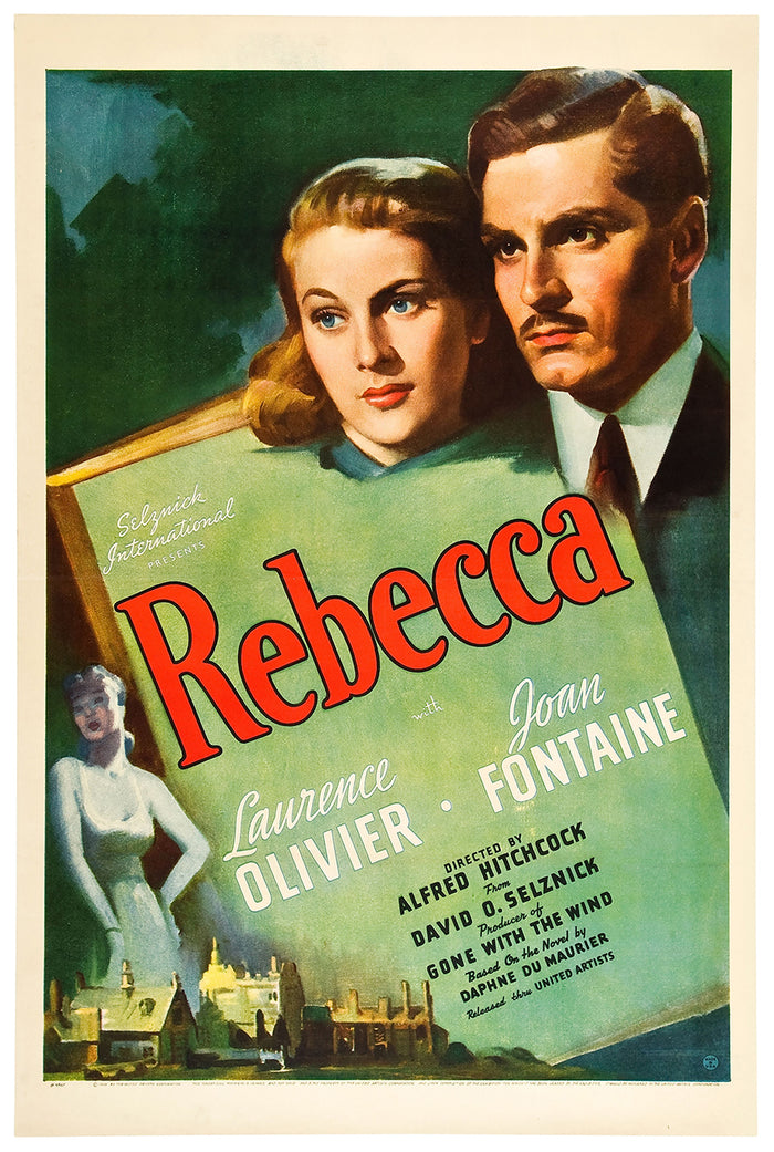 Rebecca 1940 - Laurence Olivier - US - Classic Movie Poster