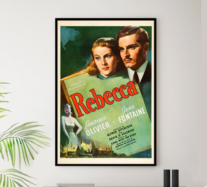 Rebecca 1940 - Laurence Olivier - US - Classic Movie Poster