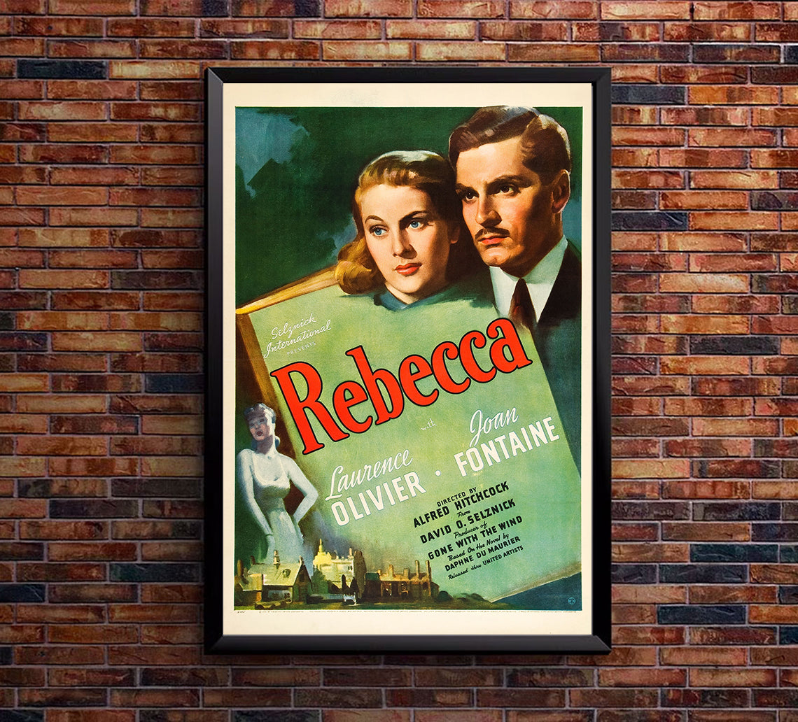 Rebecca 1940 - Laurence Olivier - US - Classic Movie Poster
