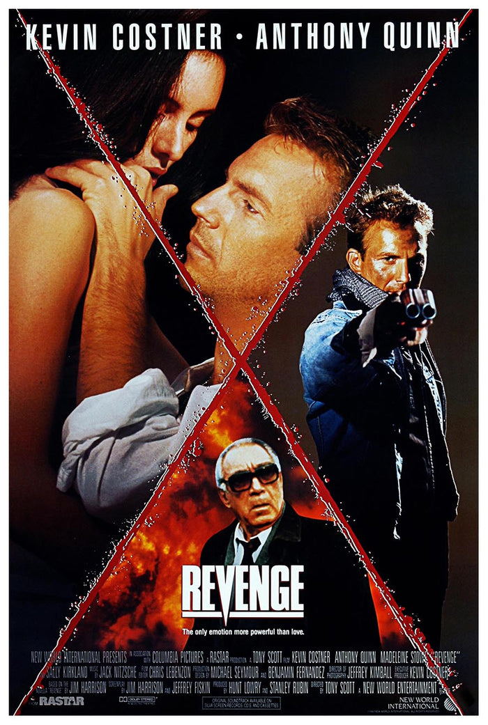 Revenge 1990 - Kevin Costner - Vintage Classic Movie Poster