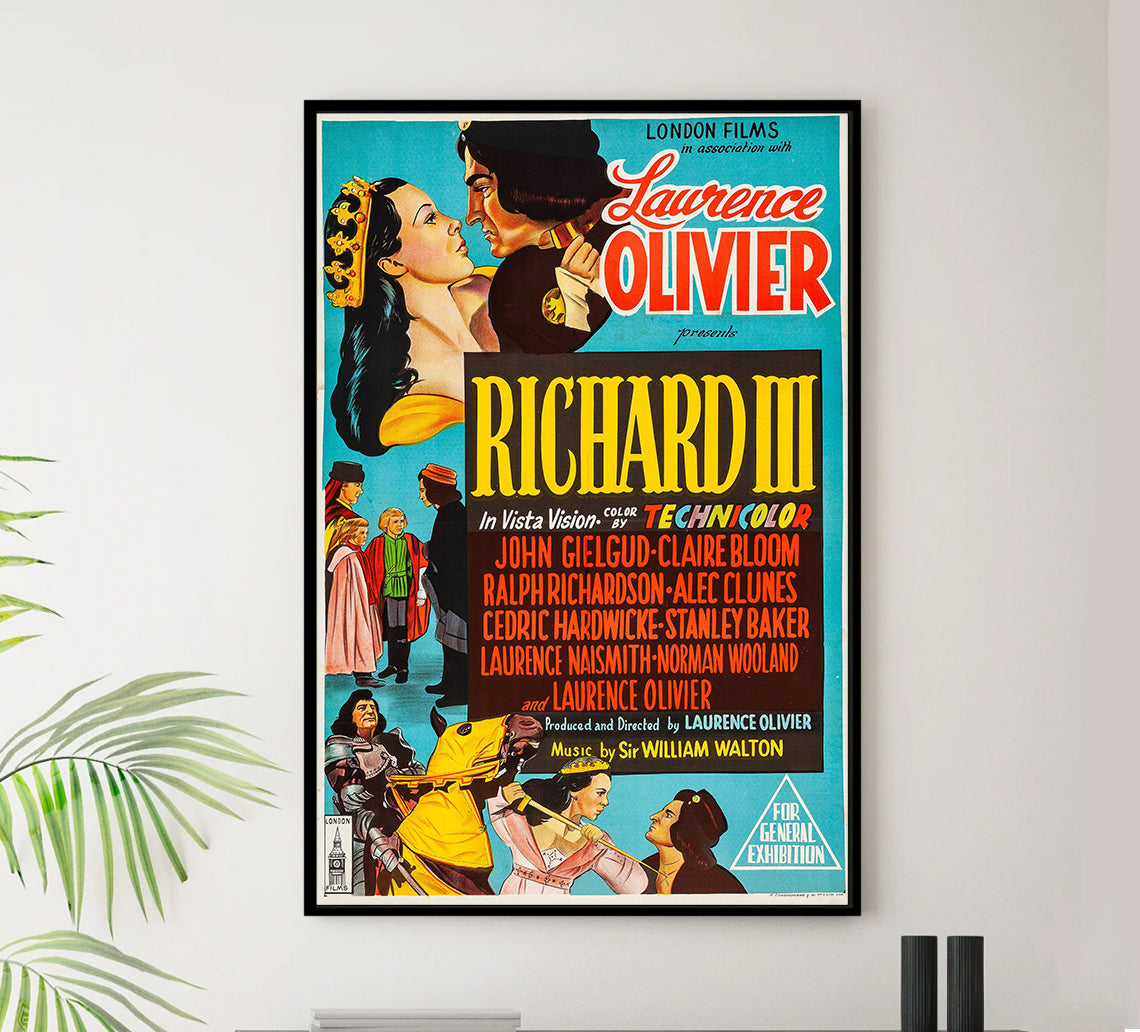 Richard III 1955 - Laurence Olivier - Australia - Classic Movie Poster