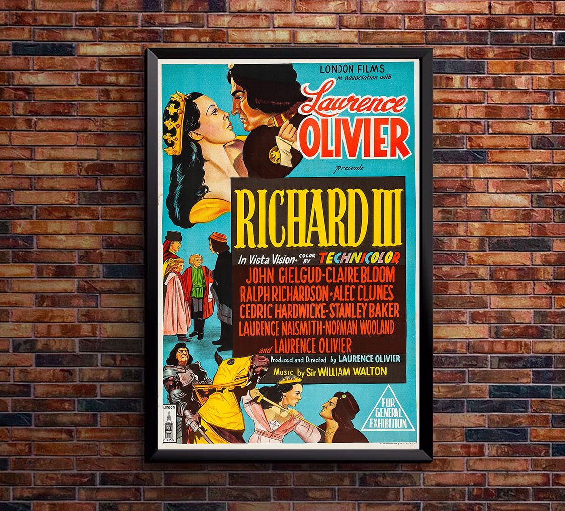 Richard III 1955 - Laurence Olivier - Australia - Classic Movie Poster