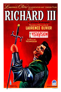 Richard III 1955 - Laurence Olivier - Belgium - Classic Movie Poster