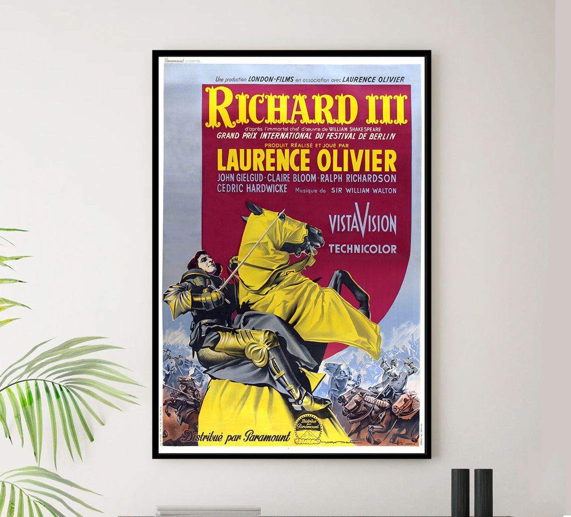 Richard III 1955 - Laurence Olivier - France 2 - Classic Movie Poster