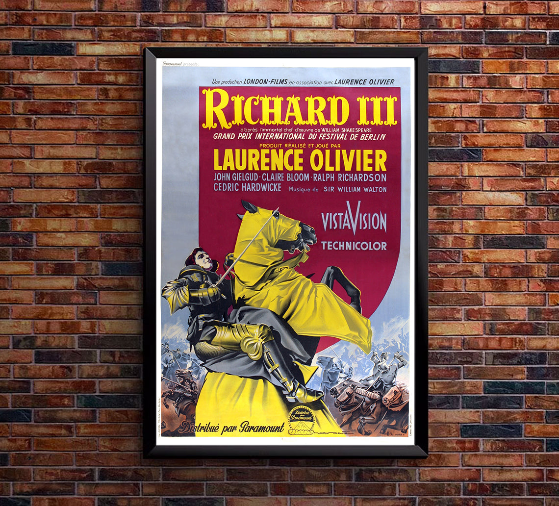 Richard III 1955 - Laurence Olivier - France 2 - Classic Movie Poster