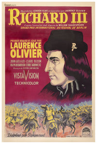 Richard III 1955 - Laurence Olivier - France - Classic Movie Poster