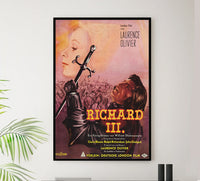Richard III 1955 - Laurence Olivier - Germany - Classic Movie Poster